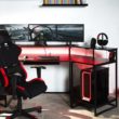 Bureau gamer bien rangé