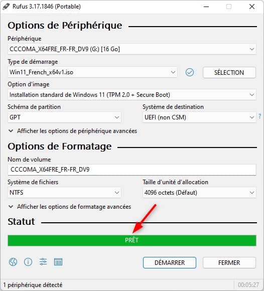 Comment créer une clé USB d'installation de Windows 11 (bootable) 