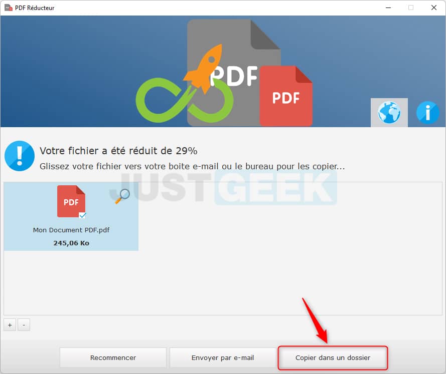 Réduire la taille d'un PDF avec le logiciel gratuit PDF Réducteur