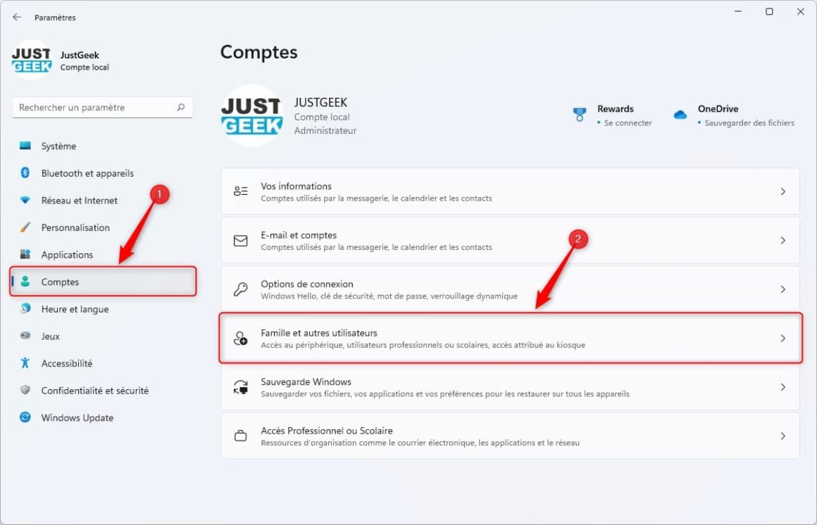 comment créer un compte utilisateur sur pc