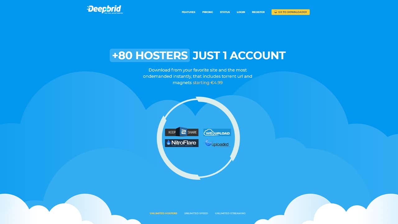 Deepbrid : un débrideur de liens Premium