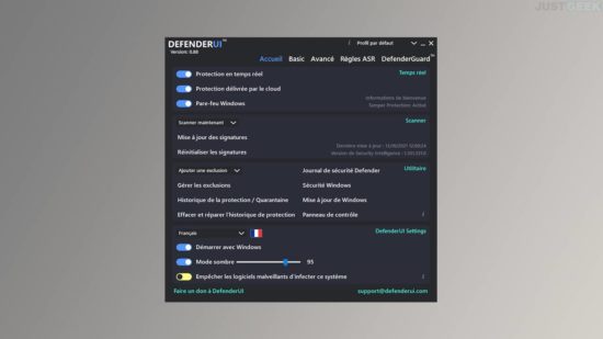 DefenderUI : améliorer l’interface de l'application Sécurité Windows