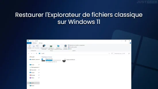Restaurer l'explorateur de fichiers de Windows 10 dans Windows 11