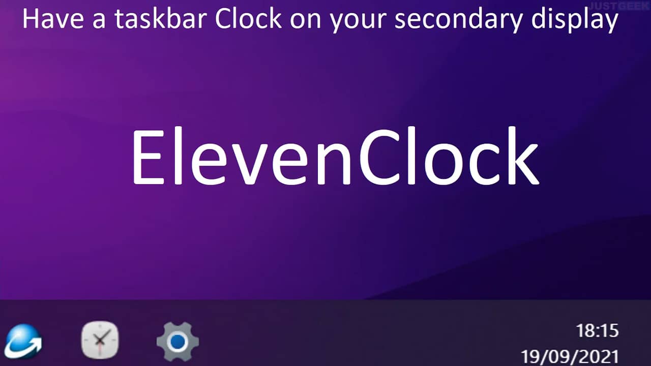 Afficher l'horloge de la barre des tâches de Windows 11 sur l'écran secondaire avec ElevenClock