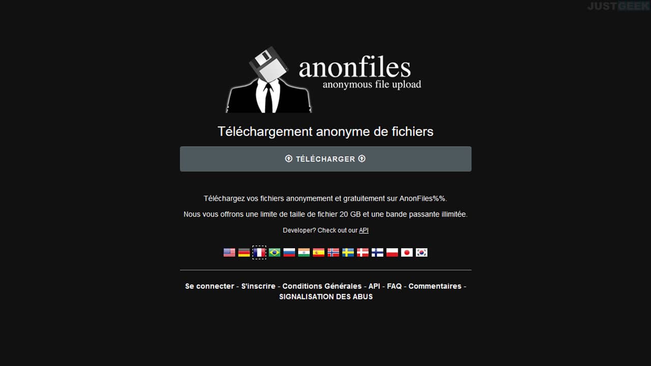AnonFiles : héberger des fichiers en illimité et gratuitement (20 Go/fichier)