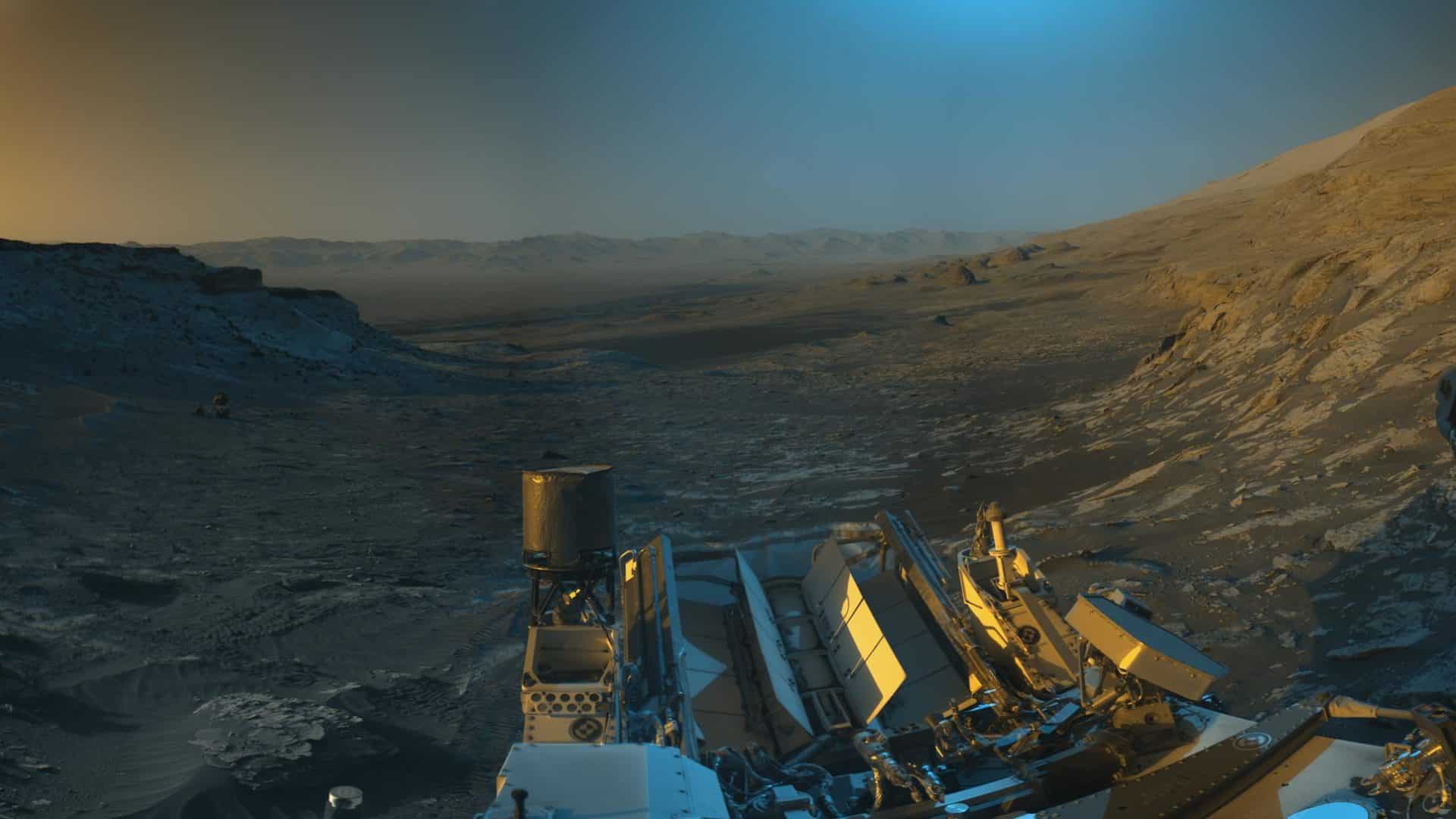 Photo de la planète Mars prise par le rover Curiosity