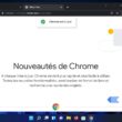 Interface de Google Chrome 96