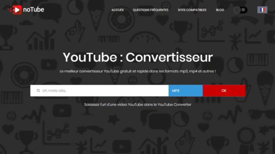 noTube : convertisseur YouTube MP3