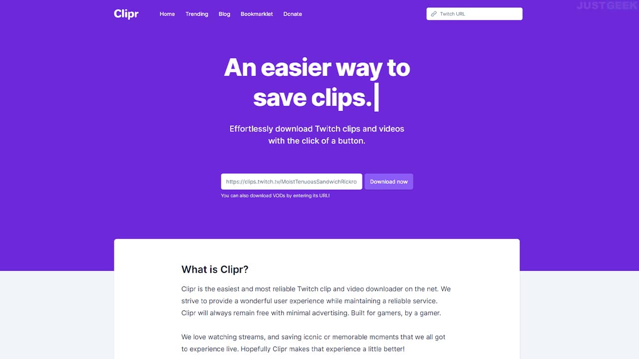 Télécharger un clip Twitch gratuitement avec Clipr