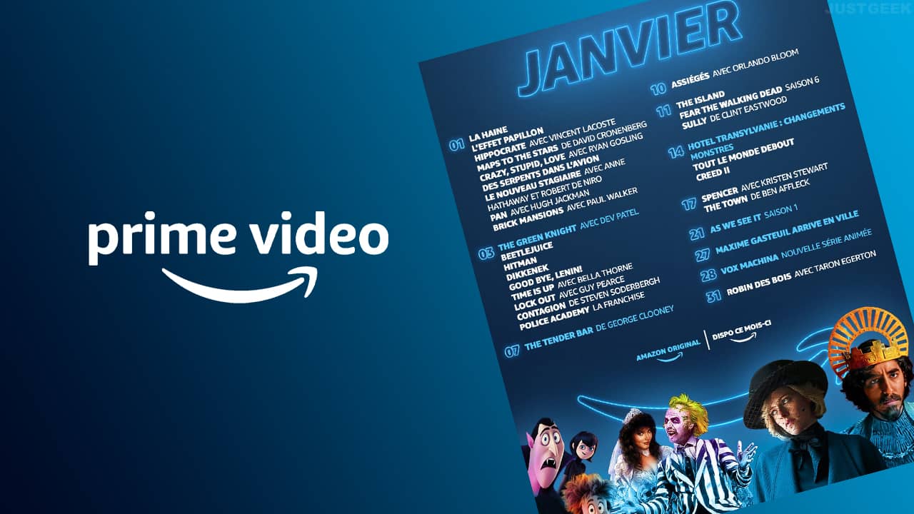 Amazon Prime Video : les nouveaux films et séries à voir en janvier 2022