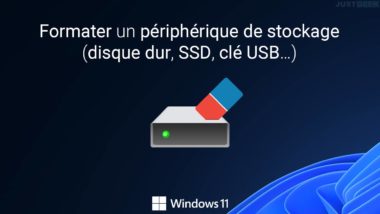 Comment formater un disque dur/SSD sous Windows 11