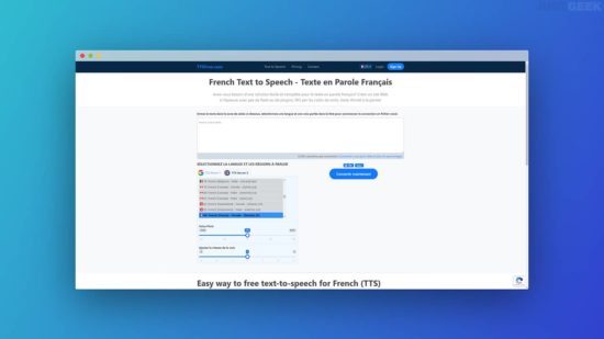 Convertir un texte en parole avec TTSFree