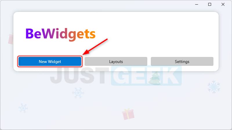 Créer un nouveau widget sur le Bureau de Windows 11 avec BeWidgets