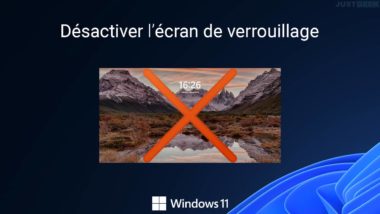 Désactiver l'écran de verrouillage de Windows 11