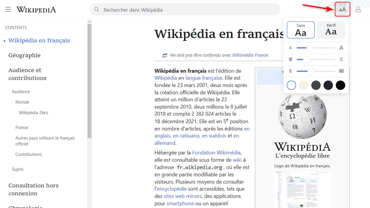 Améliorer l’interface de Wikipédia avec l'extension Modern for Wikipedia