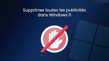 Supprimer les publicités dans Windows 11