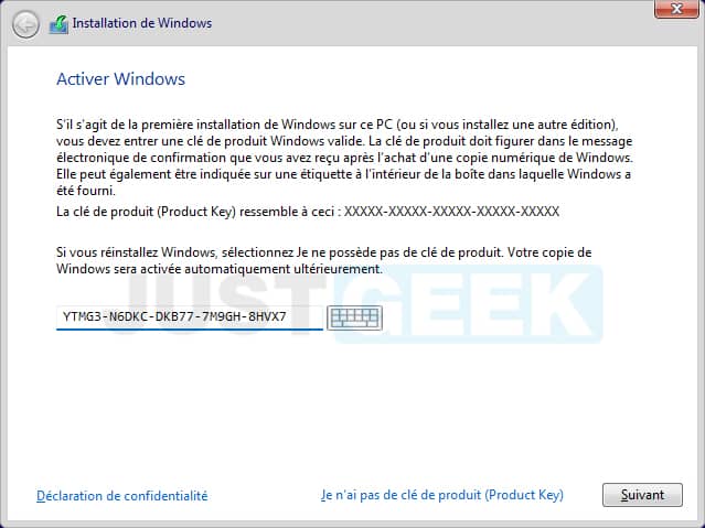 Clés de produit génériques de Windows 11 pour toutes les éditions