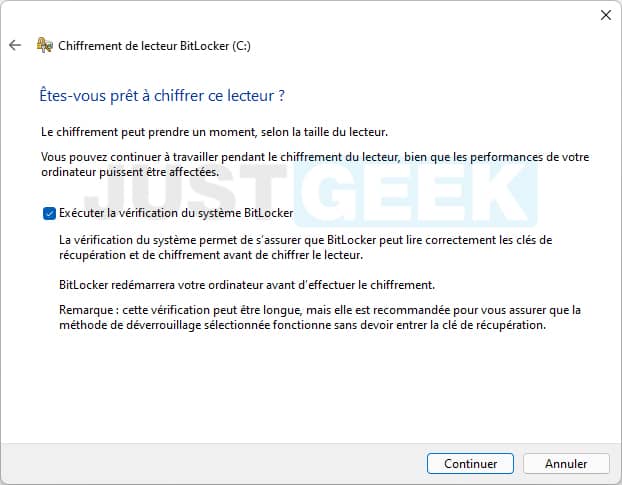 Chiffrer un disque dur/SSD sous Windows 11 avec BitLocker 