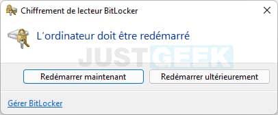 Chiffrement de lecteur BitLocker