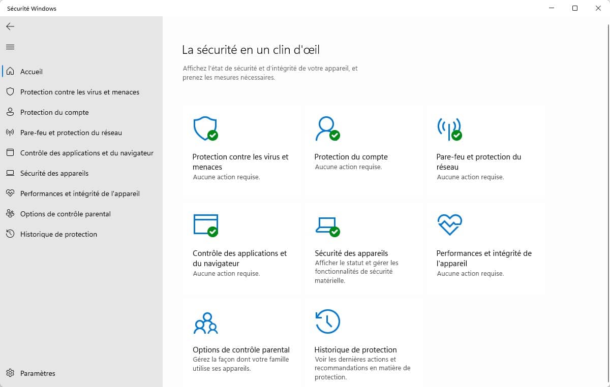 Sécurité Windows : antivirus Microsoft