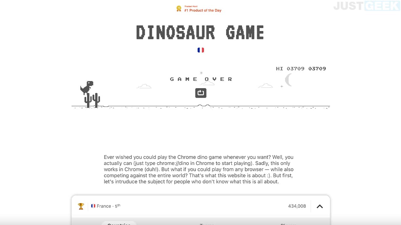 Dinausor Game (Dino Game)