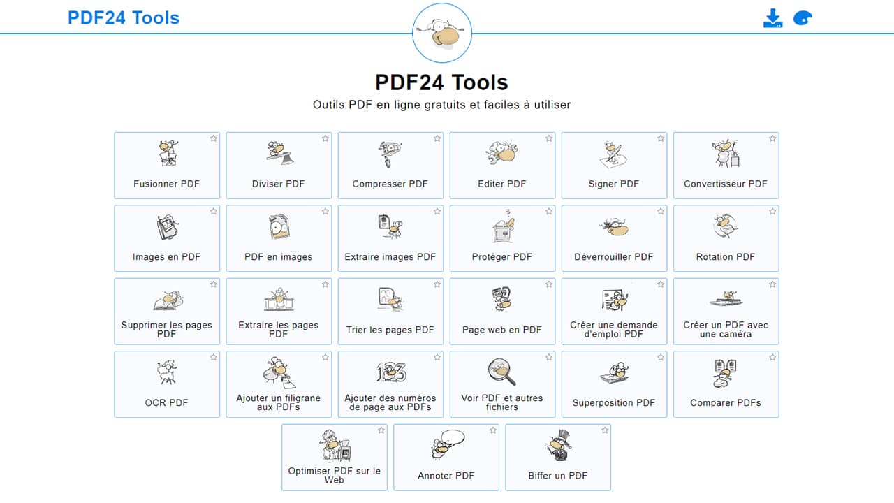 PDF24 : outils PDF gratuits en ligne