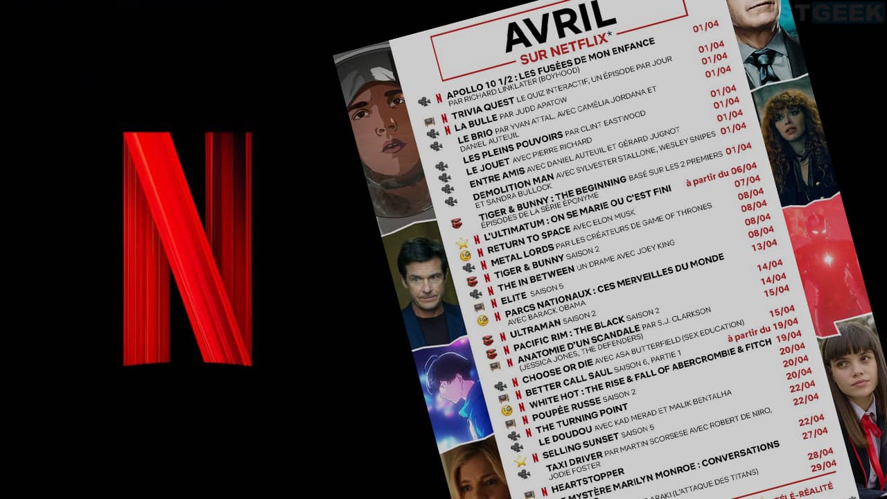 Netflix les nouveautés films et séries en avril 2022