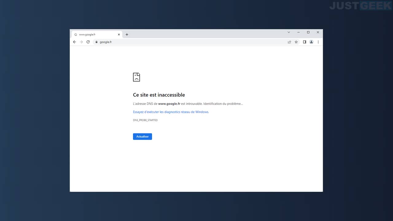 Site inaccessible