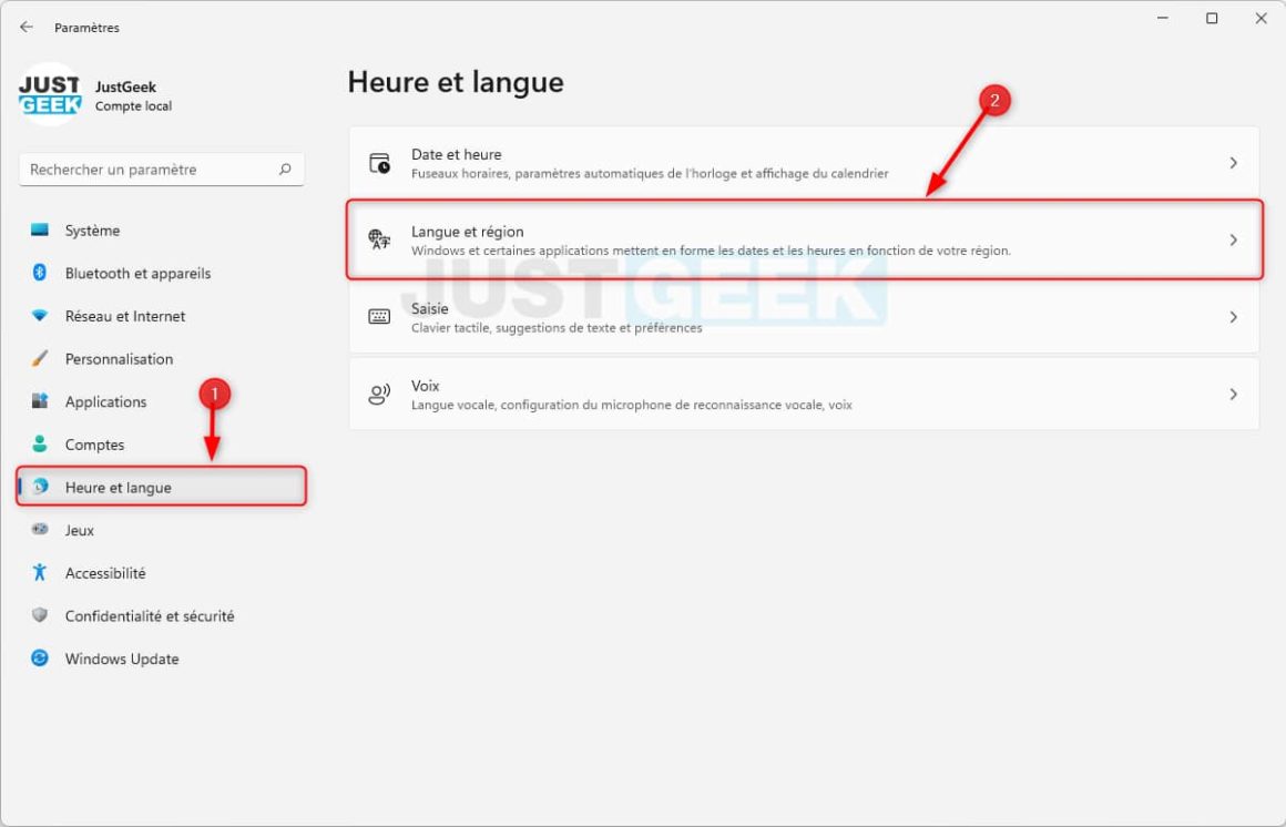 Comment changer la langue du syst me dans windows 11