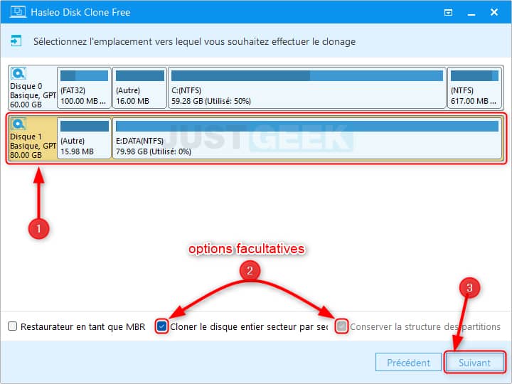 Cloner un disque dur ou SSD avec le logiciel gratuit Hasleo Disk Clone