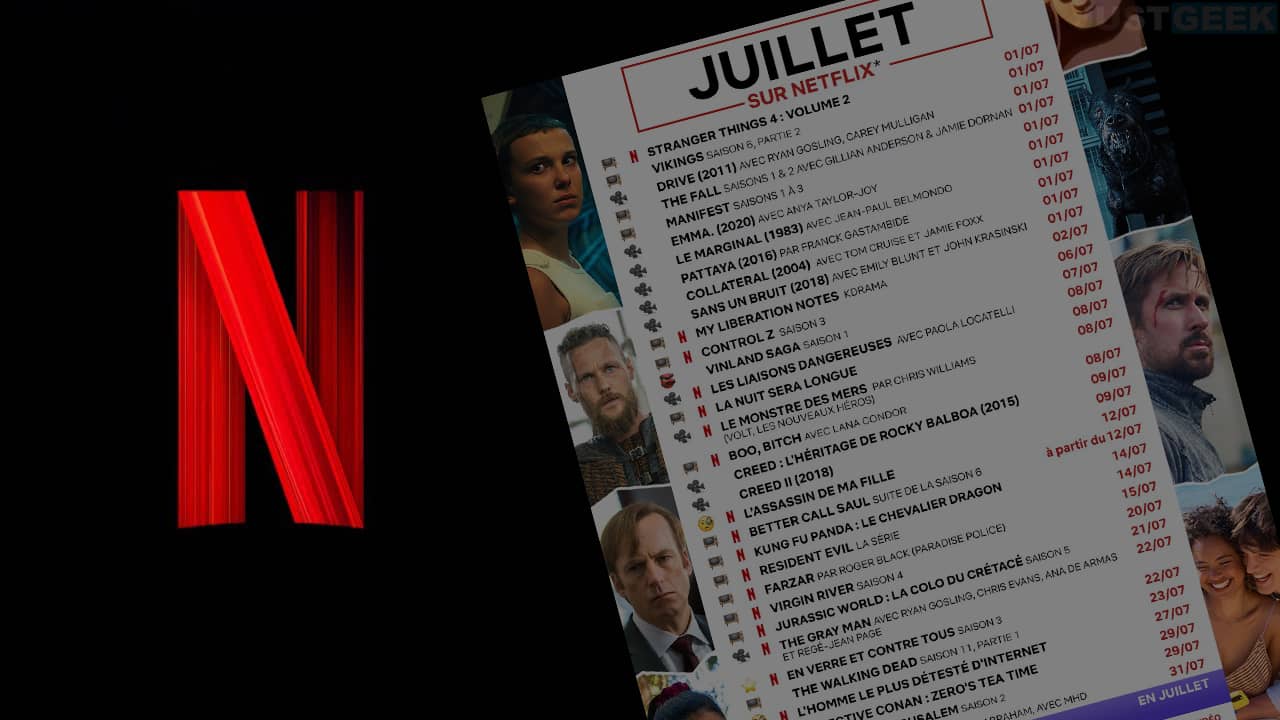 Netflix les nouveautés films et séries en juillet 2022