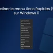 Personnaliser le menu Liens Rapides (Win + X) sur Windows 11