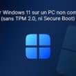 Installer Windows 11 sur un PC non compatible sans TPM 2.0