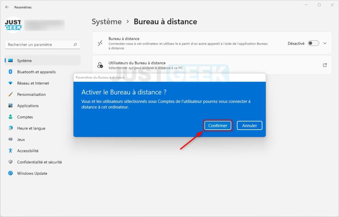 comment activer et utiliser le bureau à distance