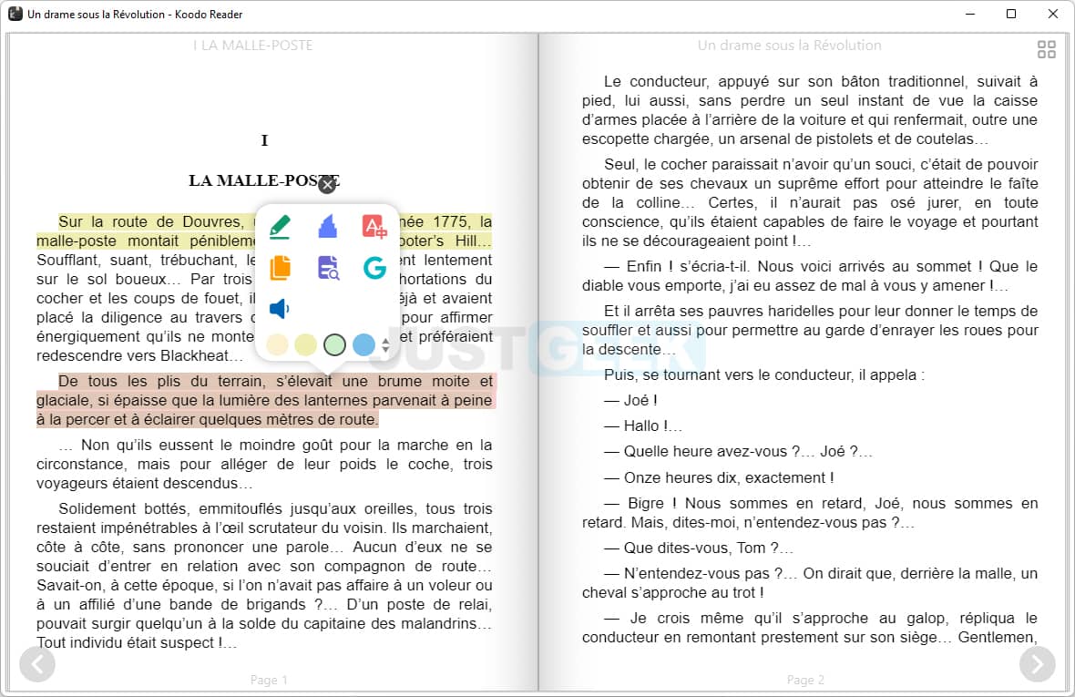 Annotate an ebook with Koodo Reader