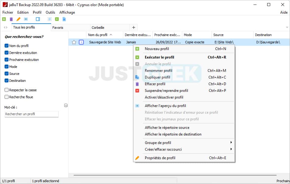 Sauvegarder les données de son PC avec jaBuT Backup