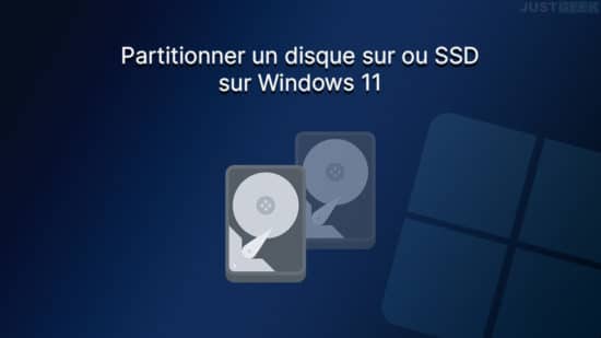 Partitionner un disque dur/SSD sur Windows 11