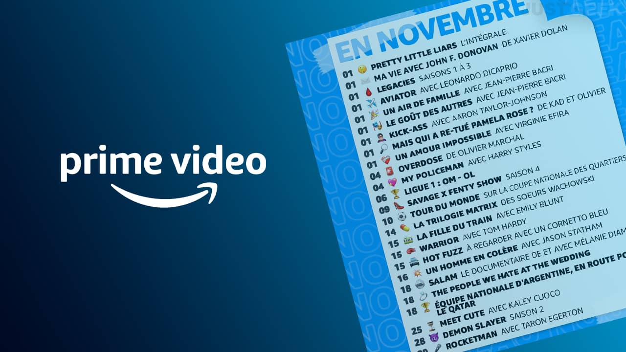 Amazon Prime Video Novembre 2022