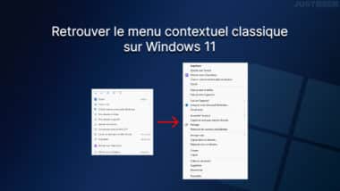 Retrouver l'ancien menu contextuel classique sur Windows 11