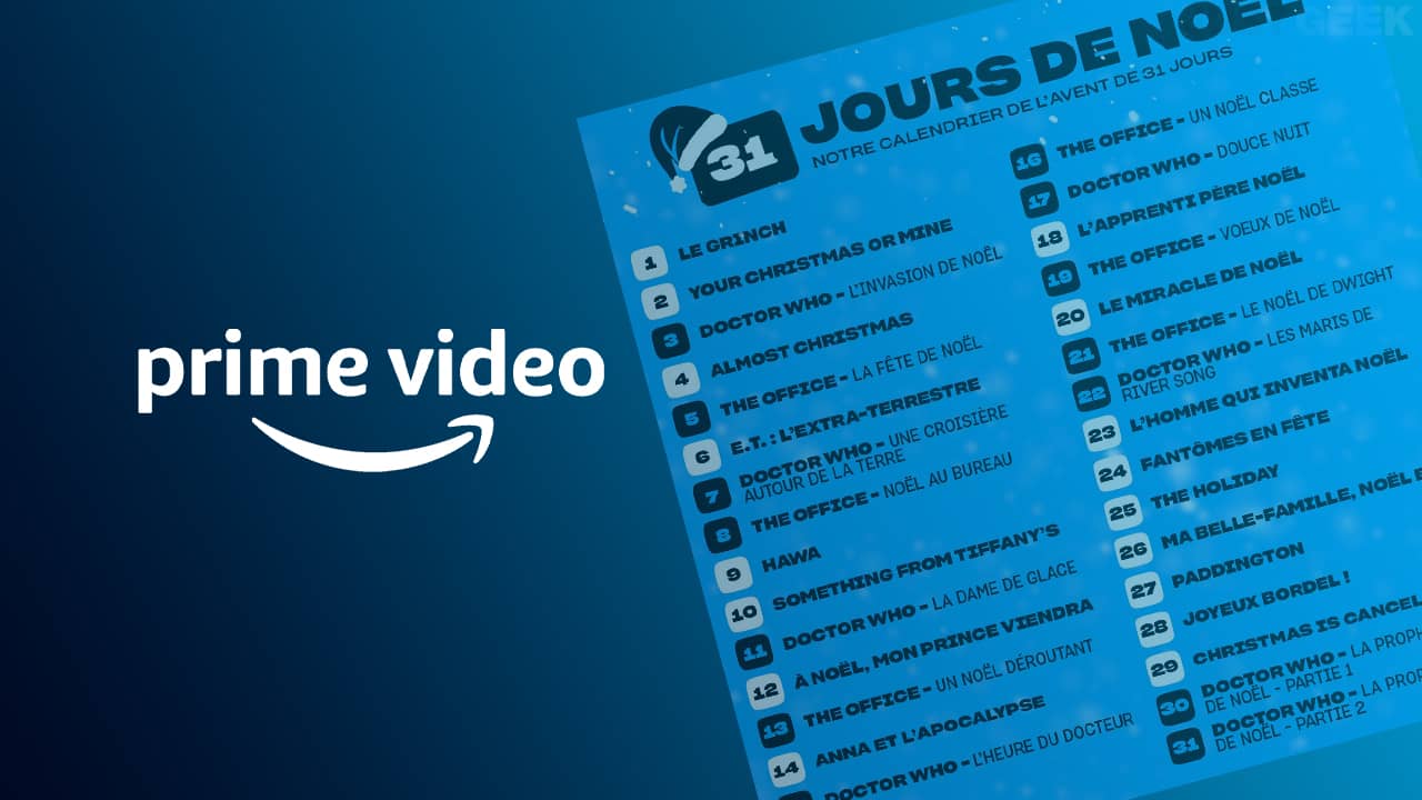 Amazon Prime Video lance son calendrier de l’avent avec films et séries ! korbens