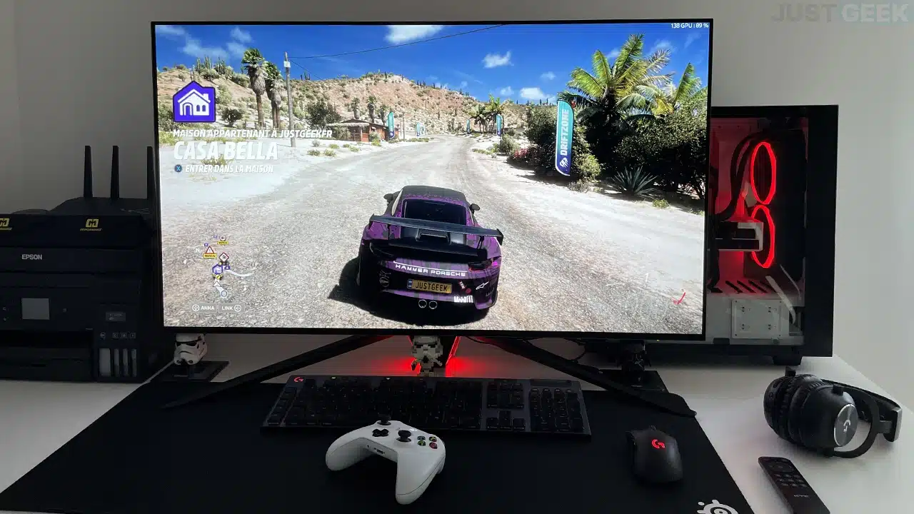 Forza Horizon 5 sur l'écran gamer KTC G42P5