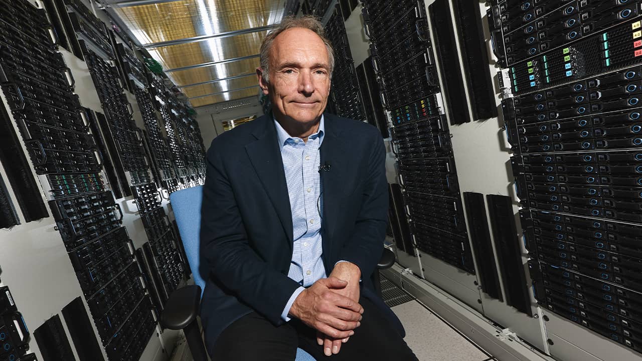 Tim Berners-Lee dans un data center