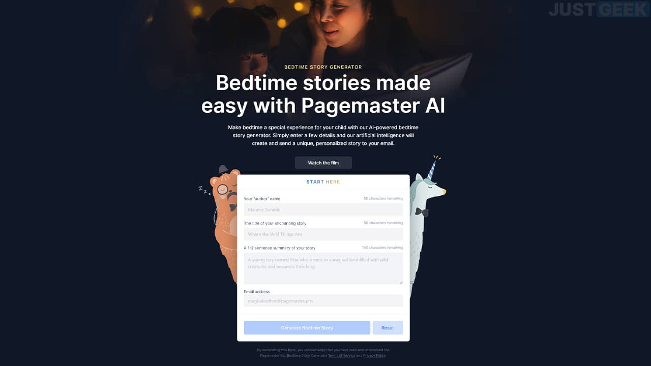 Générateur d'histoires pour enfants basé sur une IA