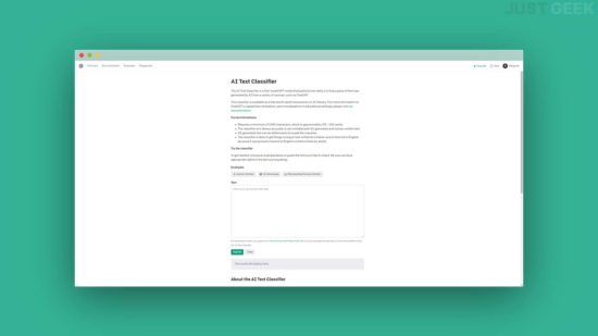 Détecter les textes écrits par ChatGPT avec AI Text Classifier