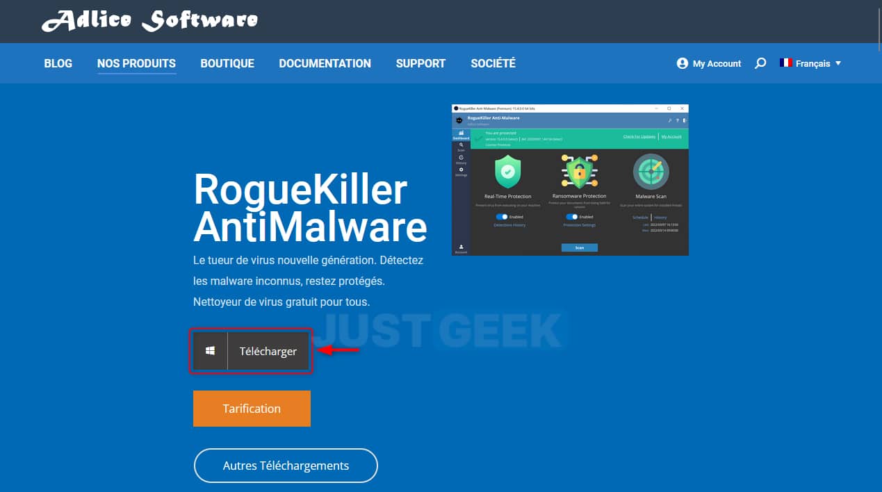 Télécharger RogueKiller AntiMalware
