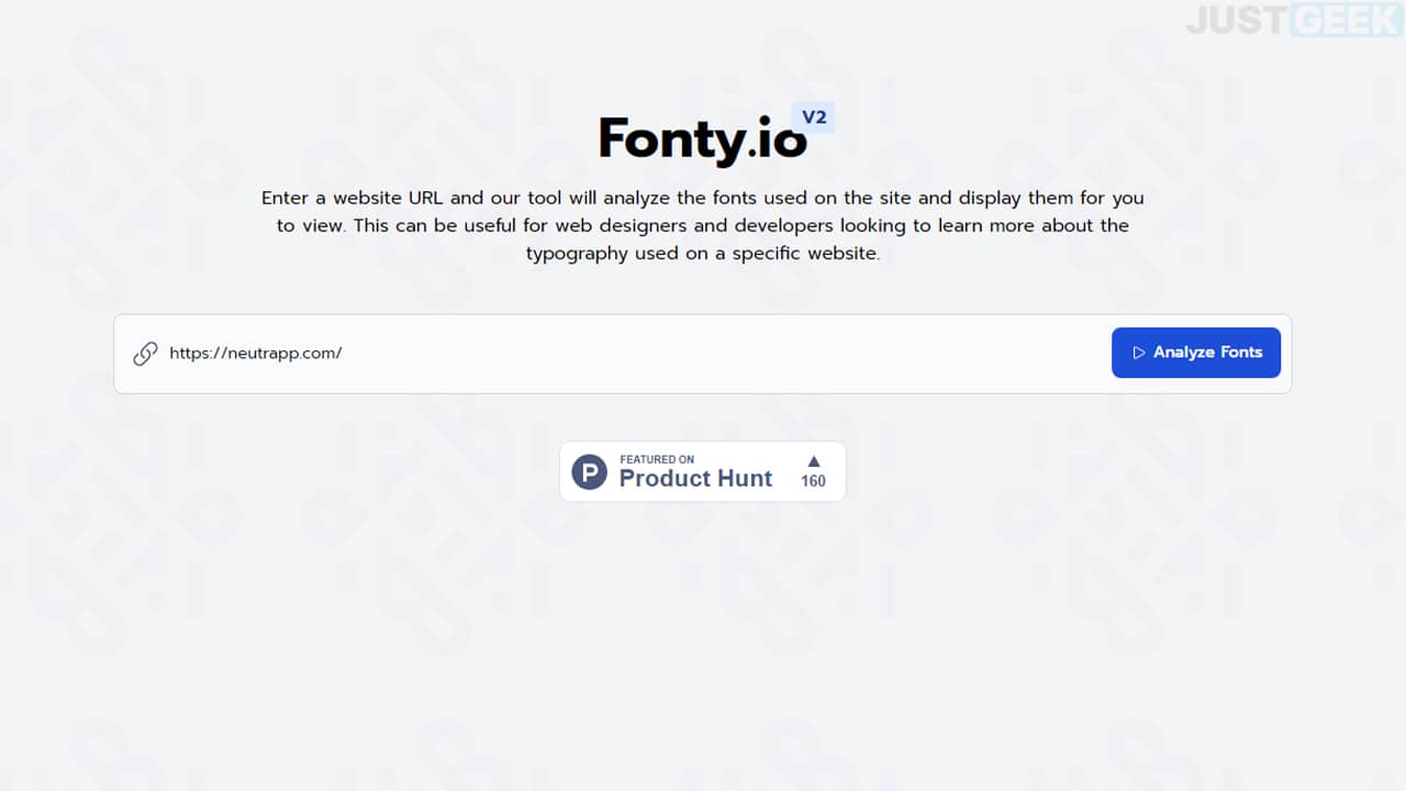 Connaître la police d'écriture d'un site web avec Fonty.io