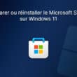 Réparer ou réinstaller le Microsoft Store sur Windows 11