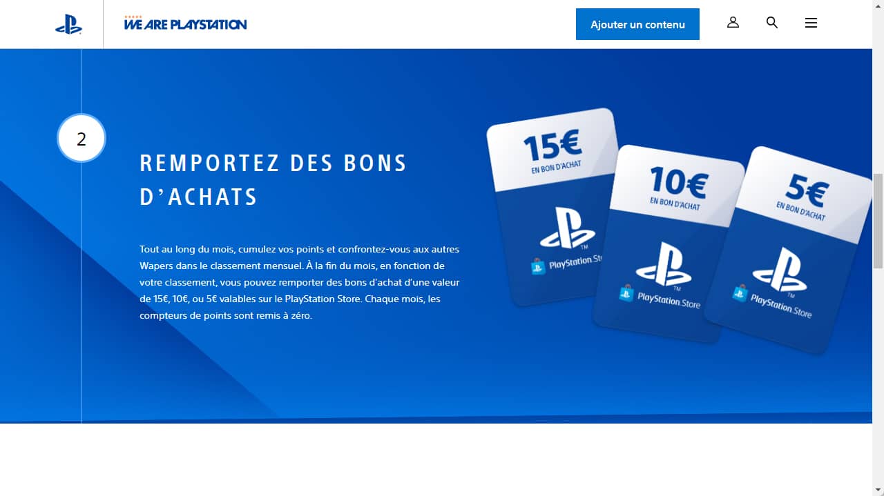 Remportez des bons d'achats sur We Are PlayStation