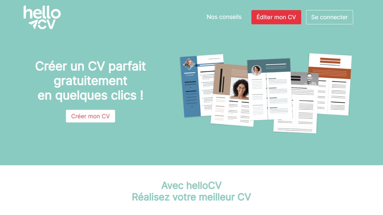 Créer un CV parfait gratuitement sur HelloCV