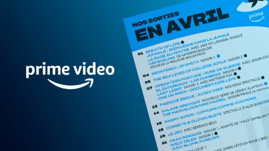 Amazon Prime Video Avril 2023